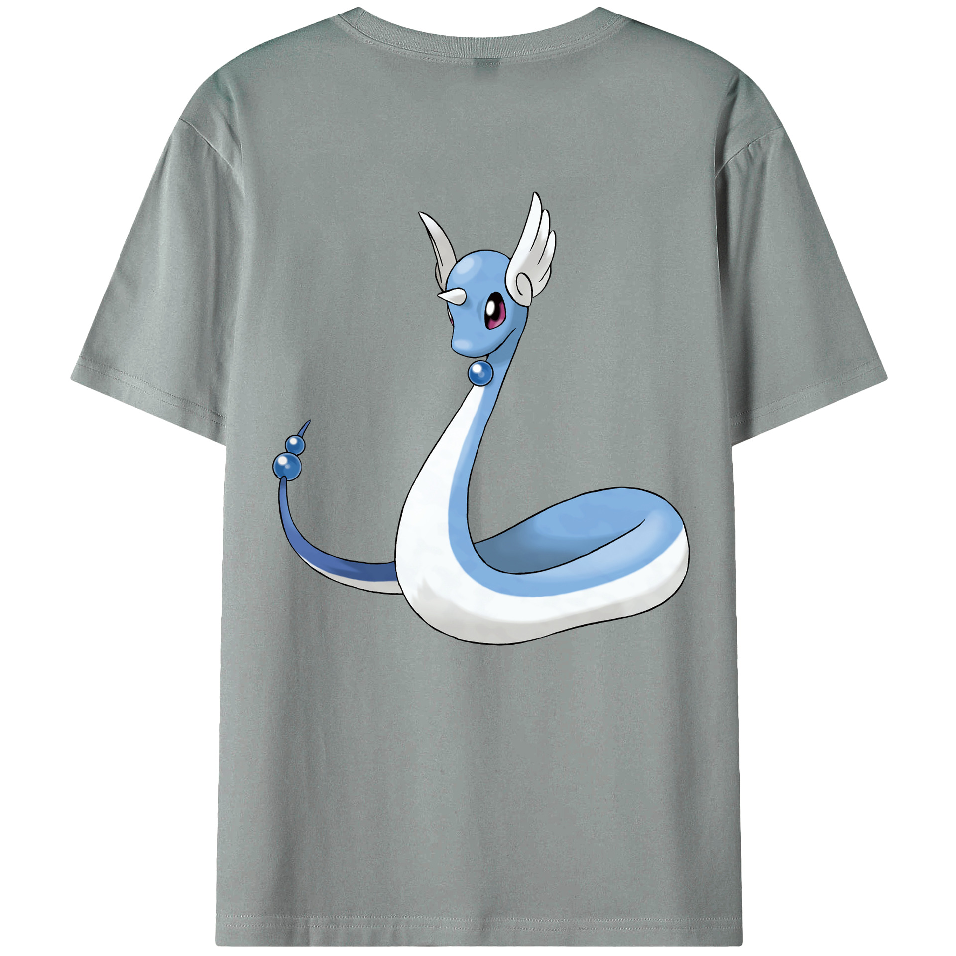 （画像用） ポケットモンスター Pokémon 綿100％ メンズ半袖Tシャツ（バックプリント） 通気性